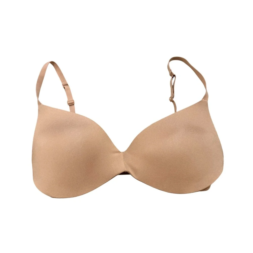 Skims Fits Everybody T-Shirt Bra Nude Clay 32D Wireless Smooth Molded Cup